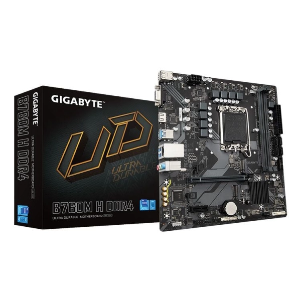 Mainboard Gigabyte B760M H (rev. 1.0) Ultra Durable | Intel B760, Socket 1700, Micro ATX, 2 khe DDR5